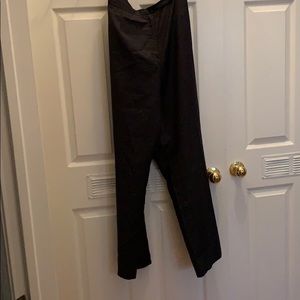 Sleek gunmetal gray suit pants